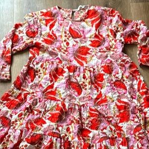 ZARA Floral Tiered Dress Size XS